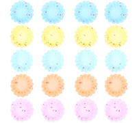 Hoement Moules à Muffins en Silicone 20pcs Réutilisables et Antiadhésifs Cuisson la Maison, Moules à Pâtisserie de Fleur, Accessoires Cuisine Pratiques
