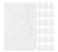 Hoement Paquet à Chaussures Blanc en Tissu Non Tissé 50pcs Cordon pour Rangement Facile et Protection Anti-poussière à Domicile Voyage, Taille 32x48 Cm