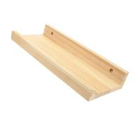 Hoement Petite Étagère Flottante Murale en Bois Khaki pour Petits Objets | Décor Mural Compact, Rangement D’appoint pour Parfums et Jardinière, Usage Chambre et Salon