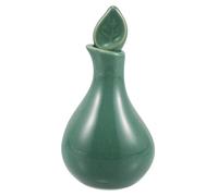 Hoement Pichet en Céramique Vert pour Spa Finition Émaillée Élégante, Flacon pour Aromathérapie et Thaï, Conservation Optimale du Parfum
