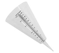 Hoement Pluviomètre Décoratif Extérieur Conique, Tasse à Mesurer la Pluie | Outil de Mesure des Précipitations pour Jardin et Pelouse, Réutilisable, Robuste, Tige, Transparent