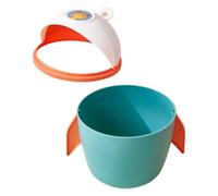 Hoement Poubelle à Papier Verte Couvercle Rabattable en Pp, Petit Seau à Papier de Moins de 4l pour Bureau et Salon, Récipient Pratique et Compact Couleur Aléatoire