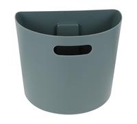 Hoement Poubelle Suspendue Murale Demi-cercle Verte, Petite, Plastique | Gain de Place, Surface Lisse Polie, Usage la Cuisine, sans Se Baisser, Format Compact