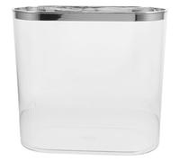 Hoement Poubelle Transparente Design Moderne Simple et Résistante en Pp et Abs sans Couvercle, Pratique et Solide pour Chambre ou Bureau pour Usage Quotidien