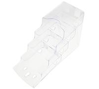 Hoement Présentoir à Dépliants Transparent Porte-Flyers de Bureau avec Conception Ornementale et Fonctionnalité de Récupération Facile des Documents
