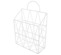 Hoement Présentoir Mural Décoratif pour Magazines en Fer Blanc Structure Simple, Organisateur Suspendu pour Bureau et Maison, Rangement Pratique de Documents