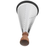 Hoement Râpe à Fromage Manche Ergonomique en Bois en Acier Inoxydable Multifonction 9 Pouces, pour Fromage et Chocolat, Adaptée aux Hôtels et Restaurants