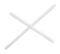Hoement Règle Triangulaire Transparente en Plastique 2 Pièces | Design Clair, Légère et Portable, Lecture Précise, Facile à Nettoyer, pour Maison et Projets Extérieurs