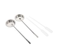 Hoement Set D'outils de Peinture en Alliage Argenté pour DIY et Aérographe Comprenant Bac de Mélange et Agitateur pour Maquettes Réutilisable