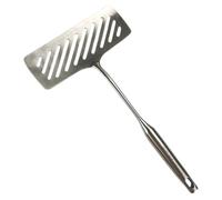 Hoement Spatule à Poisson Facilement Argentée en Acier Inoxydable Design Rainuré et Structure Robuste pour Frire Poissons et Steaks Cuisine