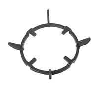 Hoement Support pour Cuisinière à Gaz en Fonte Noire, Anneau Porte-casseroles Antidérapant à 4 Griffes, Accessoire pour Poêle, Wok et Protection de Brûleur, Cuisine Sécurisée