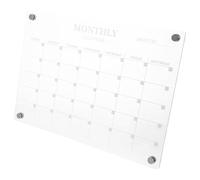 Hoement Tableau D'affichage Magnétique en Acrylique Blanc pour Réfrigérateur Surface Lisse Effaçable, pour Planning Hebdomadaire et Organisation Familiale