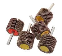 Hoement Têtes Abrasives 30 MM Lot de 5 pour Perceuse, Disques Cylindriques à Lamelles, Élimination Rouille et Polissage Surfaces Métalliques