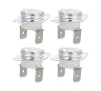 Hoement Thermostat Ksd302 16A 250V à Disque Normalement Fermé Contrôle Thermique 135°C Céramique Lot de 4 Interrupteur de Température pour Fer à Repasser et Appareils Électriques
