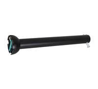 Hoement Tige d'extension pour ventilateur de plafond : tige de suspension noire de 25 CM avec boule de suspension en aluminium et pin kit, fixation invisible pour chambre et bureau