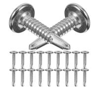Hoement Vis de Clôture en Acier Inoxydable Lot de 20 Tiges Filetées pour Fixation Grillage Jardin et Portail