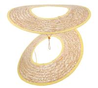 Hoement Visière de Casque de Chantier en Paille à Large Bord pour Protection Solaire, Anti-UV, Légère, pour Activités Extérieures et Travailleurs du Bâtiment, Lot de 2 Couleur Aléatoire