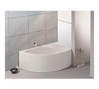 Hoesch baignoire d'angle Spectra 3661.010 blanc , 170x100cm, la version droite, panneau avant intégral