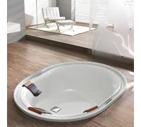 Hoesch Ergo+ baignoire ovale 200x160 cm ovale blanc 6437.010305