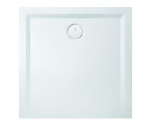 Hoesch Hoesch Bac à douche en minéral Muna S 90x90x3cm, blanc mat, Soliq., sans antidérapant Quantité:1