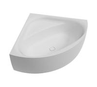 Hoesch Hoesch iSENSI baignoire d'angle 150x150 cm, blanc, 272 l, remplissage supérieur, chrome Quantité:1