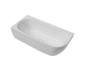 Hoesch Hoesch iSENSI Baignoire d'angle 180x80 cm, gauche, trop-plein + vidange, blanc, blanc Quantité:1