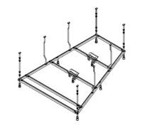 Hoesch Hoesch Sous-structure spéciale trapèze, 180x120 cm, gauche, pour baignoire Quantité:1