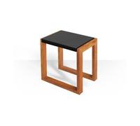 Hoesch Hoesch Tabouret de bain en bois de doussié hydrofuge, noir Quantité:1