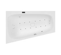 Hoesch Hoesch Whirlpool iSensi Trap 1800x1200 Monolith li. Fente de trop-plein, BiColor Blanc-Gris Quantité:1
