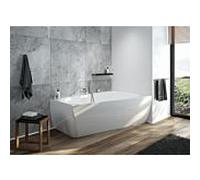 Hoesch baignoire iSENSI 3960.010 180x120cm, droite, blanc , 275 l, trop-plein, chromé