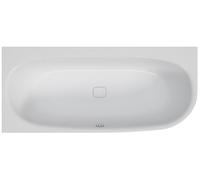 Hoesch Baignoire d'angle iSENSI 3849.010 180 x 80 cm, 182 l, version gauche, blanc