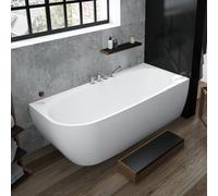 Hoesch iSENSI Baignoire d’angle, avec tablier, 3811.010,