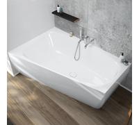 Hoesch iSENSI Baignoire d’angle, avec tablier, 3879.010,