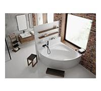 Hoesch Baignoire d'angle iSENSI 3857.010 150x150cm, blanc , 272 l, remplissage par trop-plein, chromé