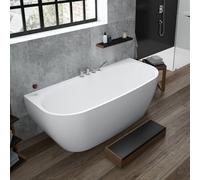 Hoesch iSENSI Baignoire semi-îlot, avec tablier, 3890.010,