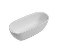 Hoesch iSENSI Oval baignoire 3853.010 361 l, avec trop-plein, chromé , 190x120cm, blanc