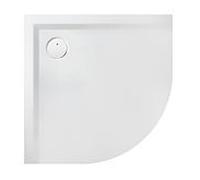 Hoesch Muna Hoesch douche quart de cercle en Muna minérale 4195.715 80 x 80 x 3 cm, gris ardoise, en Solique, antidérapant