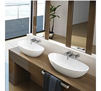 Hoesch Namur comptoir de lavage 4410.010 50 x 30 cm, sans trou pour robinetterie ni trop-plein