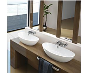 Hoesch Namur comptoir lavabo 4411,010 60 x 35 cm, sans trou du robinet et trop - plein