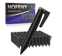 Hofeny Lot de 100 piquets de terre pour robot tondeuse - Câble de délimitation - Crochet de terre - Crochets de terre - Clous - Fil de délimitation pour tondeuses robots - Câble de délimitation pour