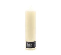 Hofer - Bougie Colonne - Ivoire - Bougie Inodore Individuelle - 80x300 mm - 120 Heures de Combustion - Cire Sans Coulure et Sans Fumée - Fabriquée en Autriche
