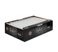 Hofer - Bougies coniques blanches - Lot de 100 bougies de table non parfumées de 25,4 cm - Cire de paraffine sans coulure avec mèches de coton sans fumée - Longue combustion 7-8 heures