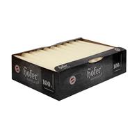Hofer Bougies pour chandelles Ø 2,3 x 25 cm - 100 pièces - Bougies Coniques Professionnelles Anti-Goutte de Couleur Naturelle Ivoire, 7 Heures, Lot de 1 x Carton de 100 pièces