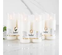 HOFER Lot de 10 recharges pour bougie funéraire en verre - L'original | Bougies de deuil | Bougie funéraire | Bougie de cimetière | Bougies pour décoration funéraire et décoration funéraire