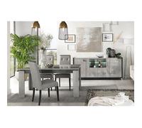 Ensemble Buffet 4P + Table de Repas à 4 Pieds - HOFFMAN - ALTOBUY Gris G