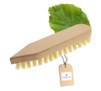 HOFMEISTER® Brosse à récurer en Bois 21 cm, Poils Stables en Fibre Naturelle, résiste à la Chaleur et Produits de Nettoyage, pour Maison, Voiture, Bateau