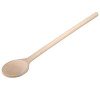HOFMEISTER® Grande cuillère en bois de 80 cm, artisanale, sans plastique, ne raye pas les casseroles, non traitée, résistante à la chaleur, en hêtre, forme ronde.
