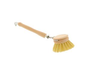 Hofmeister Holzwaren| Brosse à Vaisselle en Bois, Petite Tête de 4,3 cm à Changer - Bon Résultat de Rinçage avec Poils en Fibres Stables, 23 cm