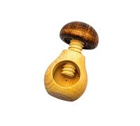 Hofmeister Holzwaren Casse-Noix en Forme de Champignon avec Filetage, Spar-Set (2 Stück+Bürste)