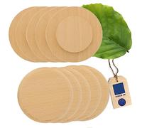 HOFMEISTER® Lot de 10 couvercles pour chopes à mesurer et Verres à blé jusqu'à 8.4 cm de diamètre,Couvercle Anti-guêpes en Bois,100% UE,10 cm de diamètre